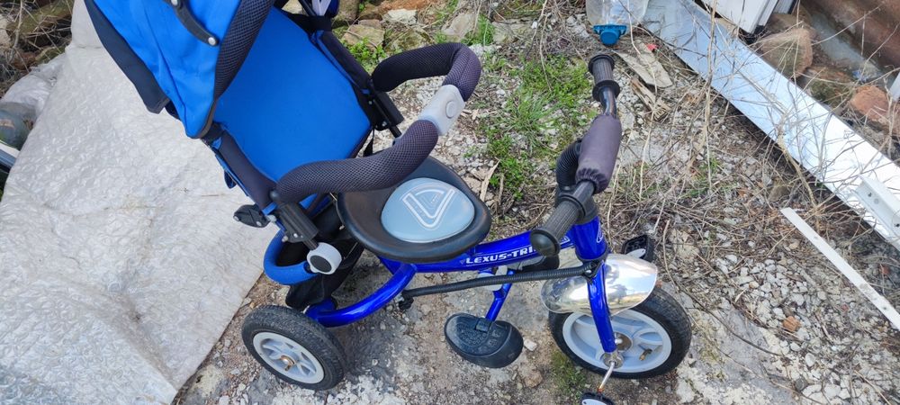 Велосипед-количка с родит.контрол