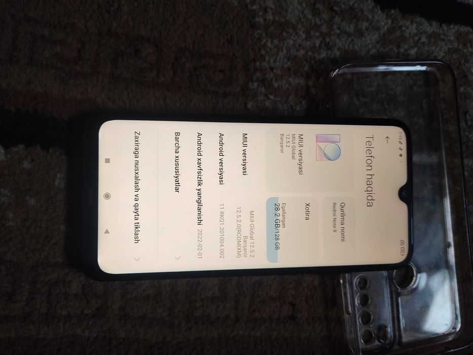 Redmi Note 8 sotiladi.