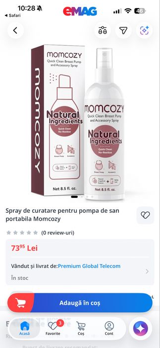 Momcozy M9 Dublă – Nouă, Sigilată, cu Factură