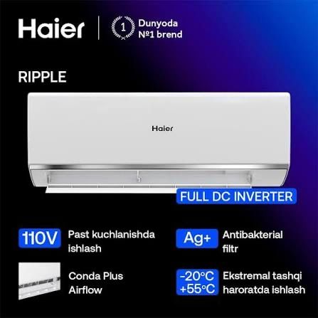Кондиционер Haier 12  Ripple Invertor 2026 new
