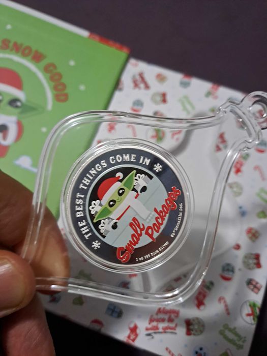 Редки сребърни монети от 1 унция - Рик и Морти и Мандалориан