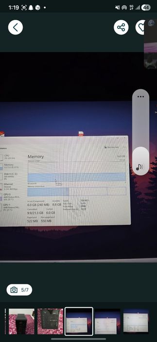 Pc gaming ryzen 5 7600x Rx6600 16gb ram DDR5