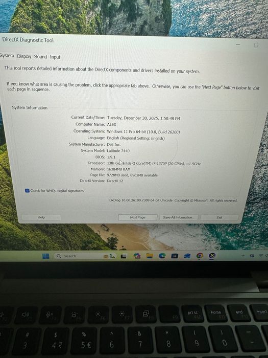 Laptop Dell Latitude 7740