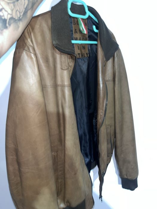 Geacă de piele naturală Vera Pelle – Italia, culoare maro