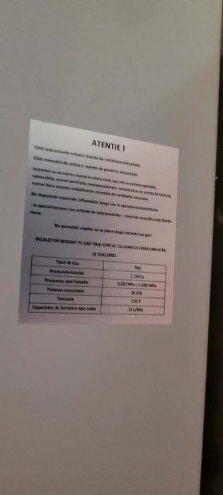 Vand incalzitor apa/ bolier