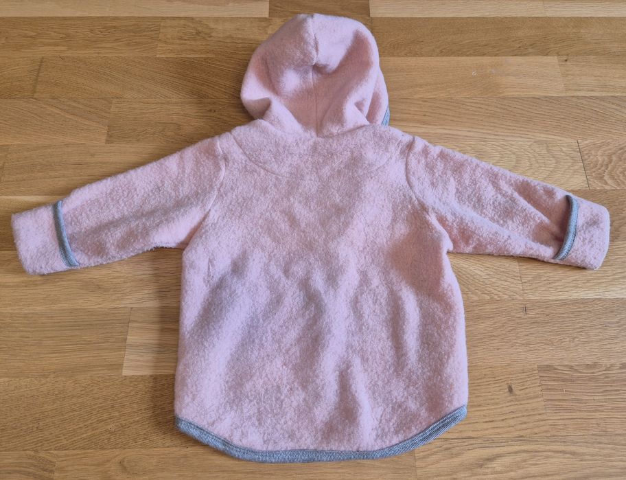 Geaca 100% lana fleece dublata fata 3-6 luni / 1 an