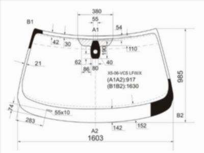 Стекло лобовое  Bmw X5