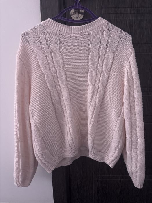 Розов пуловер-shein