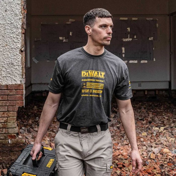 Тениска Dewalt 100 Year Graphic Tee Shirt Grey, DWC240-004, M, L