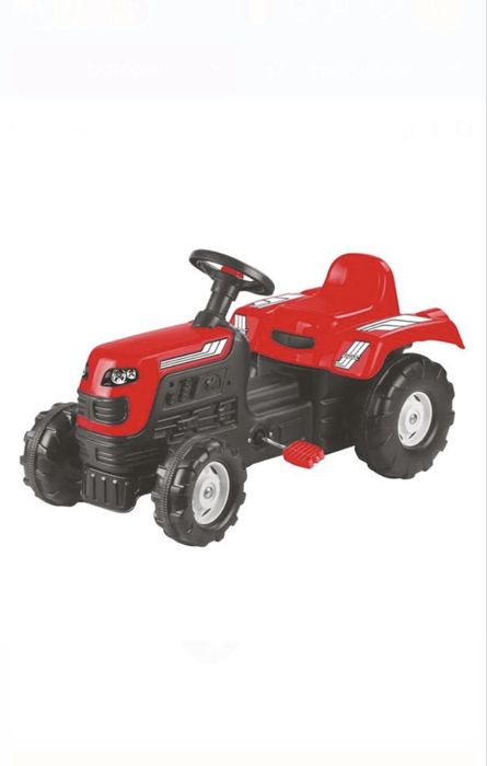 Vand tractor rosu cu pedale