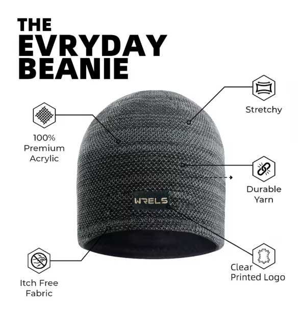 Плетена топла шапка WRELS I Двустранна, топла, мека, удебелена