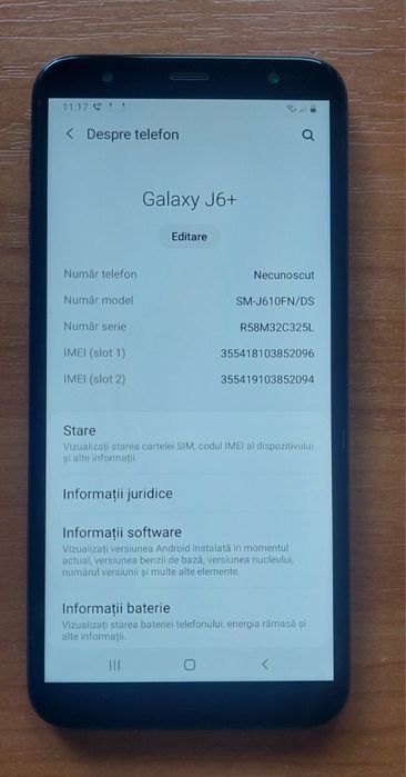 Samsung J6 plus cu accesori