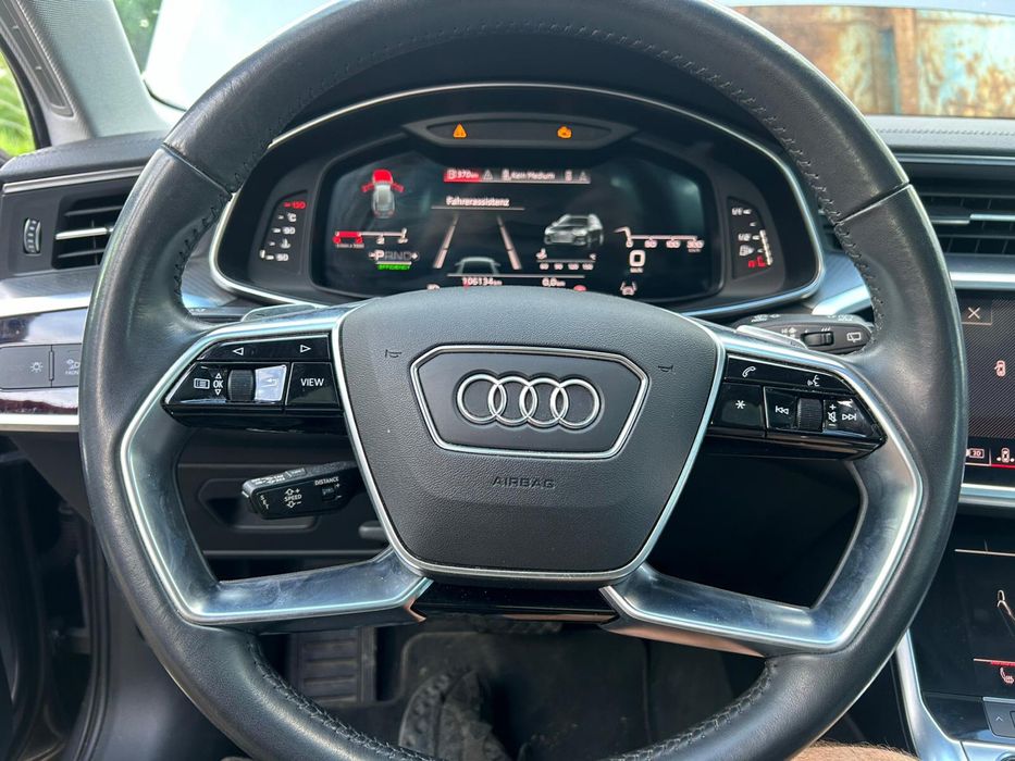Volan din piele cu încălzire Audi A6 4K C8 ( volan fără airbag)