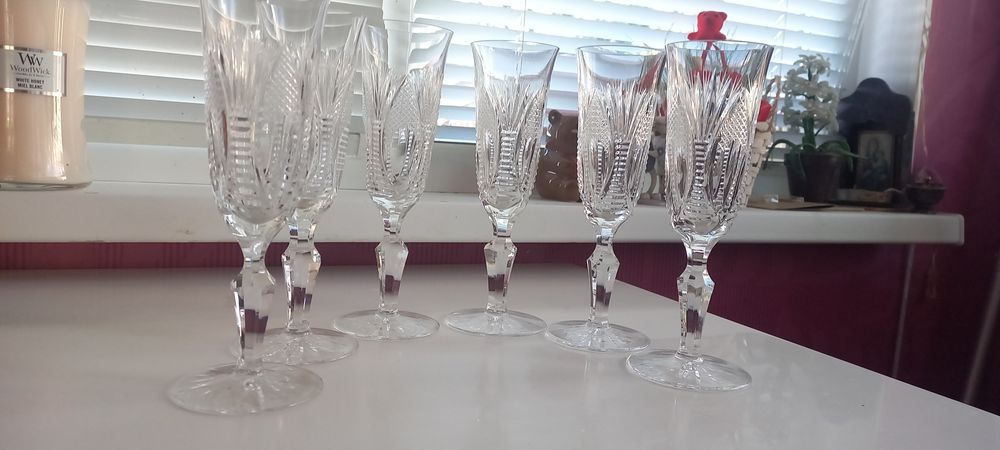 6 кристални чаши