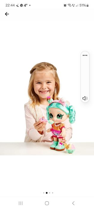 Papusa KindiKids-PeppaMint,cu accesorii