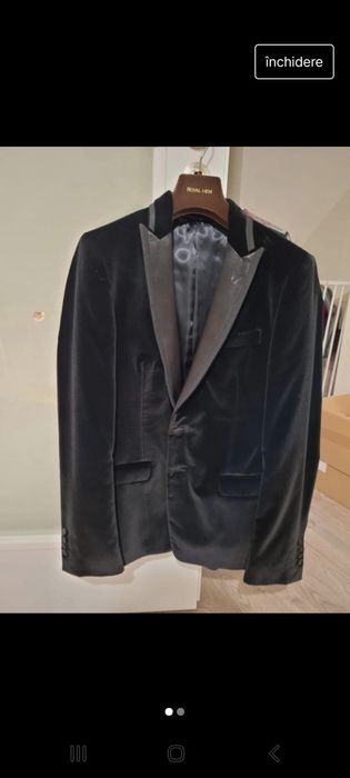 Sacou ceremonie, negru, catifea, S-M, Trends by Adina Buzatu