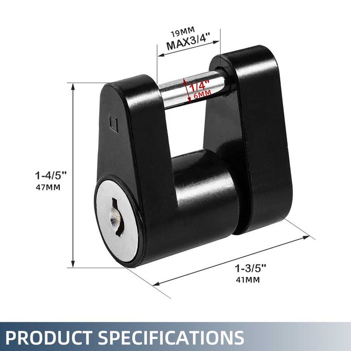 Заключващ механизъм за езика на ремарке против кражба