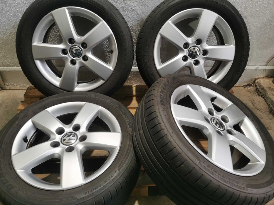 Jante Originale Vw Golf 5 / 6 / 7 R 16 cu anvelope de vara