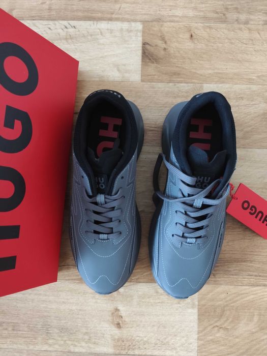 HUGO Leon_runn_nyme DARK Grey
