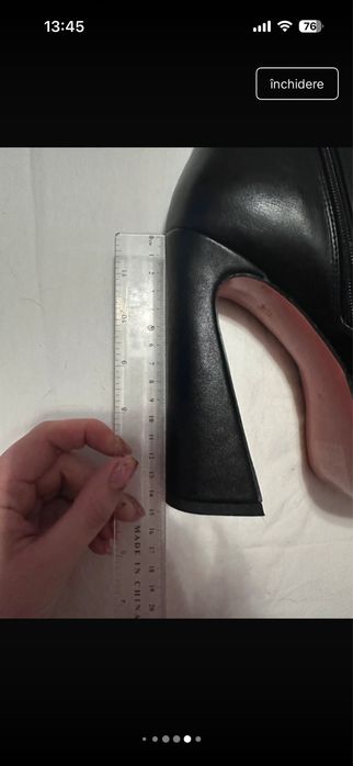 Botine cu toc si platforma