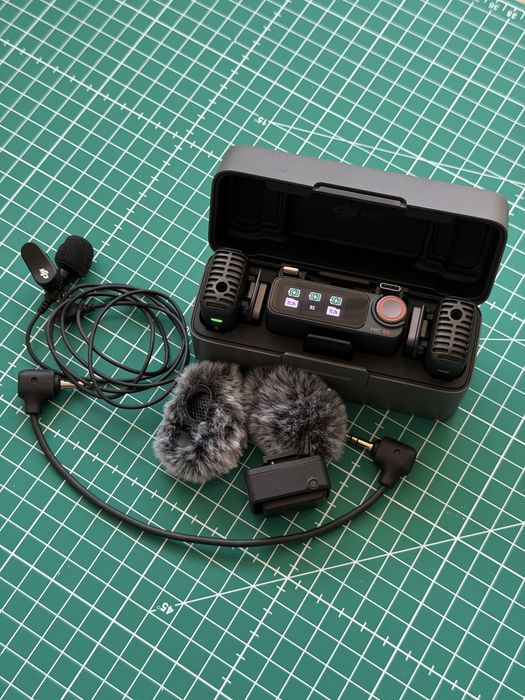 Microfon wireless DJI Mic 2 + lavaliera, adaptor Sony