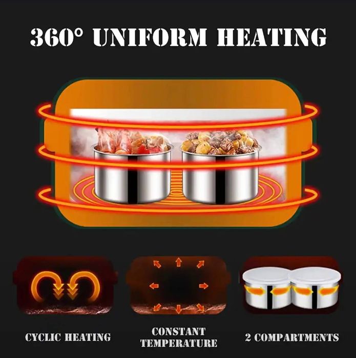 Электрический ланч-бокс с подогревом