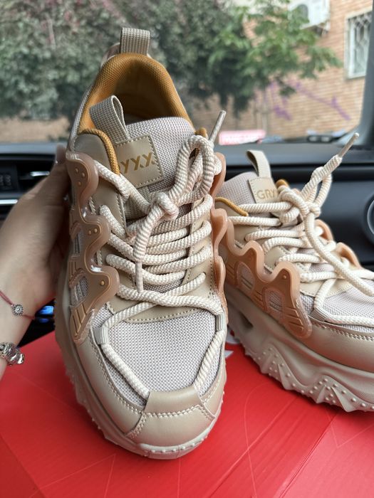 Pantofi sport GRYXX maro, Y2002, din material textil si piele naturala