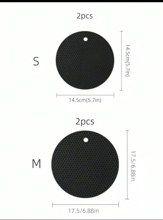 Набор из 2 силиконовых термоизоляционных ковриков