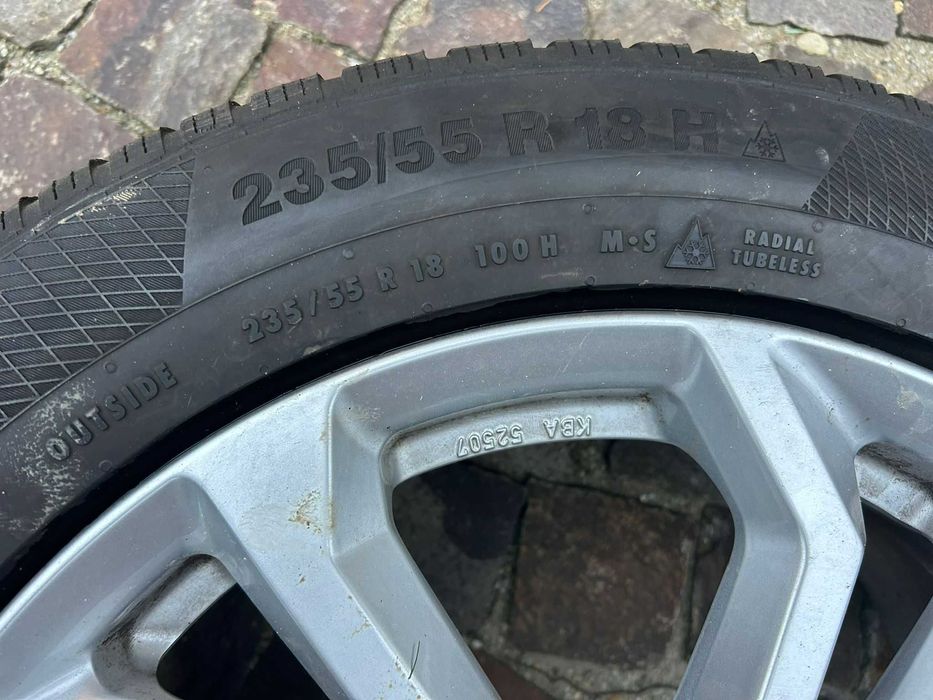 Set 4 jante Dezent + anvelope iarnă Continental R18