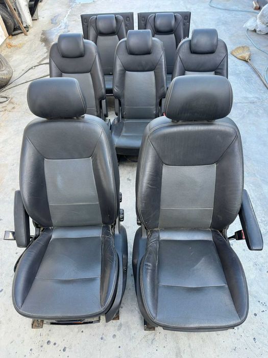 Interior complet Ford Galaxy 7 locuri piele incalzire swap 5→7 locuri