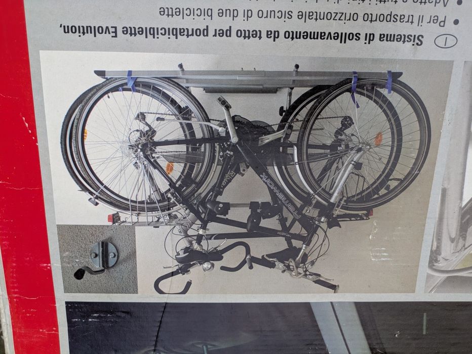 Suport 2 biciclete pentru plafon auto