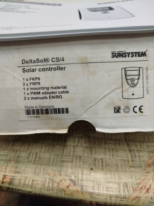 Продавам соларен контролер DeltaSol CS/4