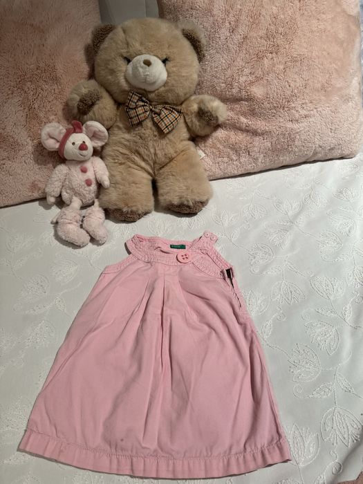 United colors of Benetton розова рокля 18м