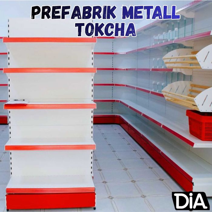 Стеллаж металлический торговый, polkalar savdo tokcha
