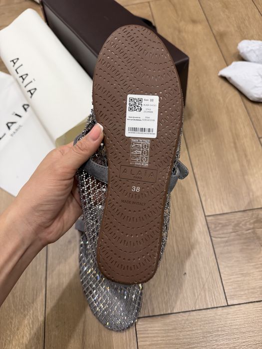 Балетки балерины Alaia в сетку