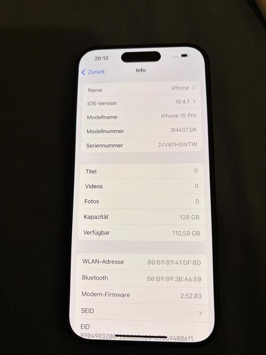 iPhone 15 Pro, 128gb