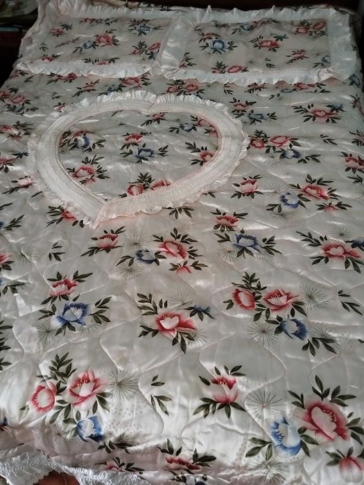 Двулицево шалте с дебело поларено одеяло 230/250 см с 2 калъфки