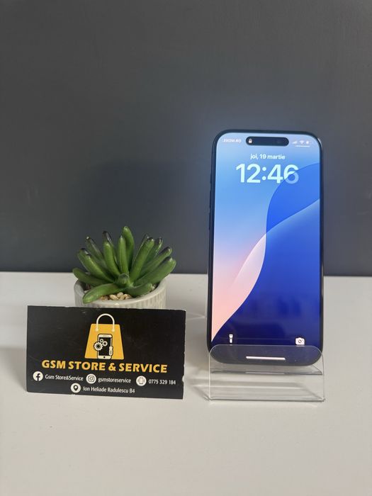 Iphone 15 Pro 128Gb Black Titanium 2 Ani Garantie Gsm Store&Service