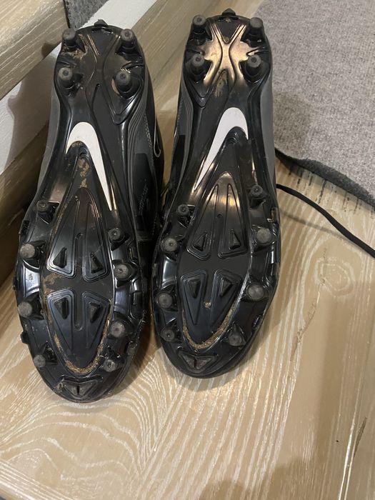 Ghete fotbal Nike, cu crampoane, negri, 43