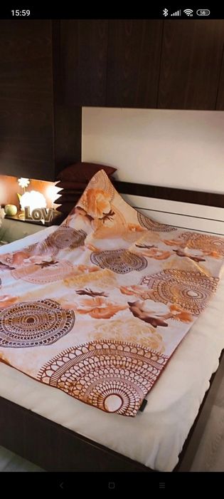 Set de pat bumbac satinat si vâscoză, Meisterstuck, două fețe