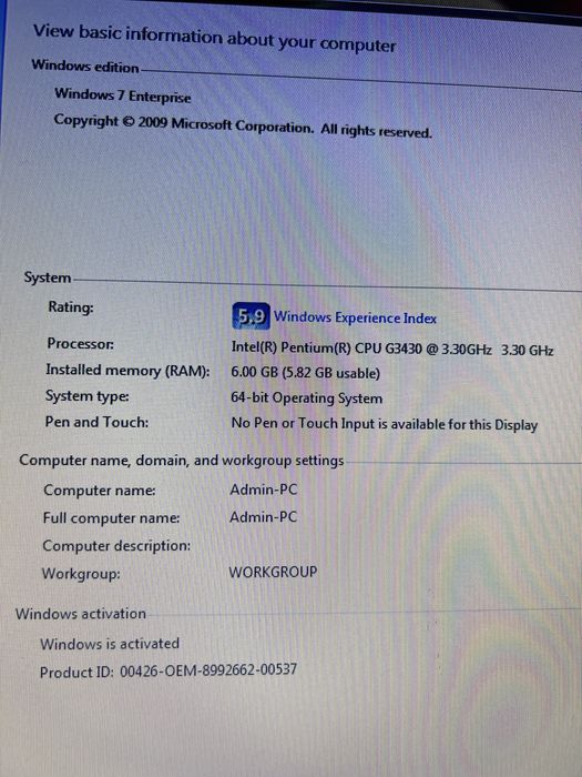 Calculator de birou / PC Complet Intel Pentium 3.30Ghz DDR3
