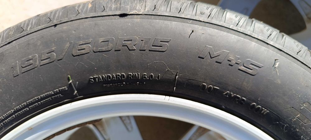 SET jante + anvelope IARNĂ  195/60 R15