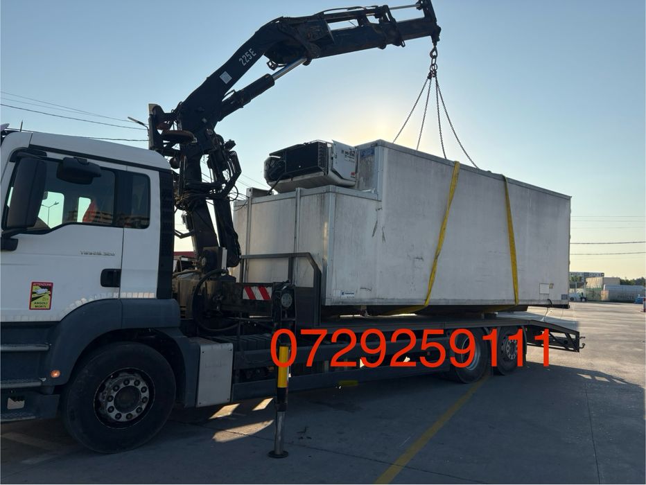 Transport utilaje ,camion macara