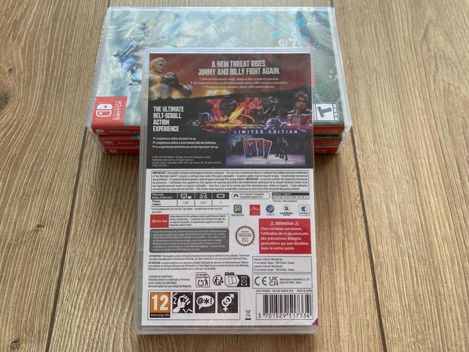 Новый Double Dragon Revive Limited Edition Nintendo Switch Много Игр