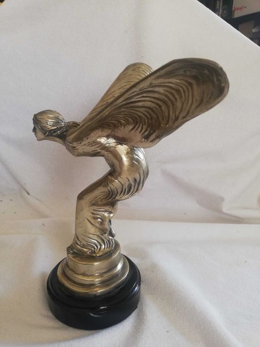 Statuetă Rolls-Royce „Spirit of Ecstasy” – Piesă Vintage de Colecție (25.5 cm, 1.6 kg)
