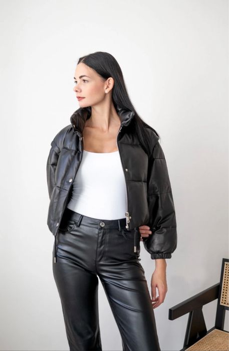 Зимно кожено яке  2 в 1  грейка