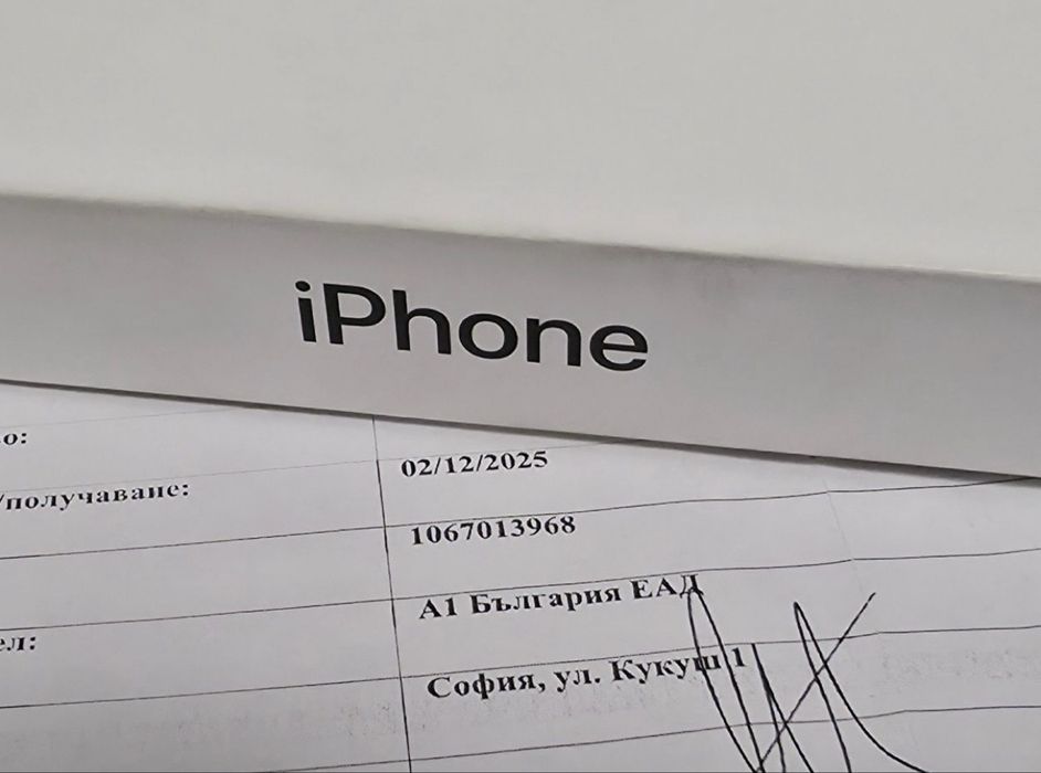 256GB iPhone 17 Air Гаранция от A1 до 2027 Black | Черен