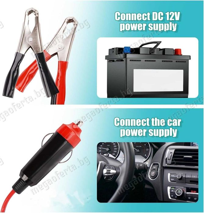 Инвертор UKC 12V-220V 500W с Голям Дисплей  Преобразовател на Напрежението