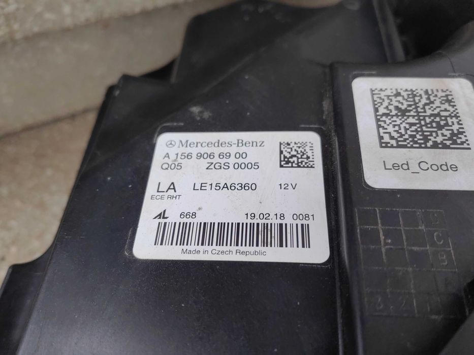 Фар Mercedes GLA W156 FULL LED ляв/Фар Мерцедес ГЛА 156/Фар W156