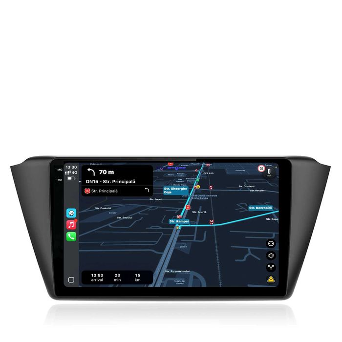 Navigatie Dedicata Skoda Fabia (2014-2019), 9Inch, Bluetooth, CarPlay